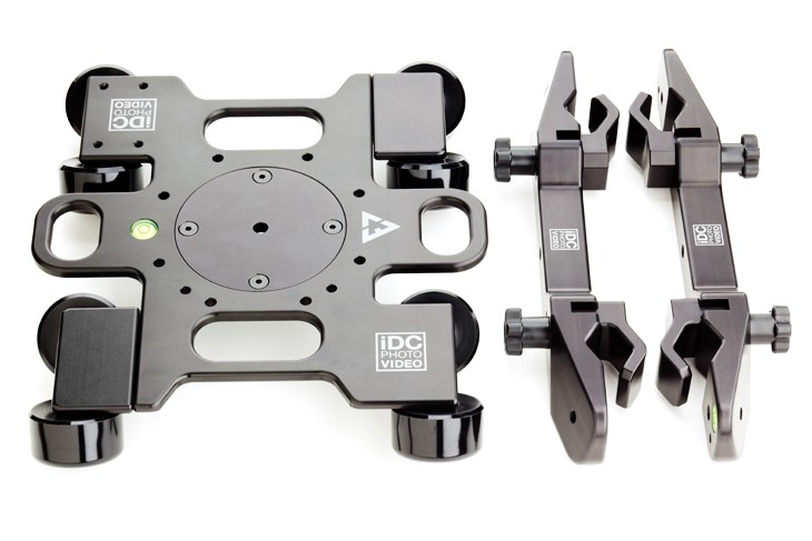 AAll Terrain Dolly with Flat Base Mount and Track Clamps